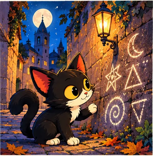 NIT a el carreró dels símbols, de nit